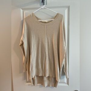Oversized Molly Green Tan Sweater